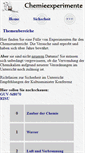 Mobile Screenshot of chemieexperimente.de
