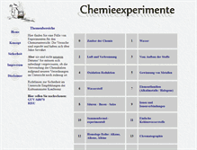 Tablet Screenshot of chemieexperimente.de